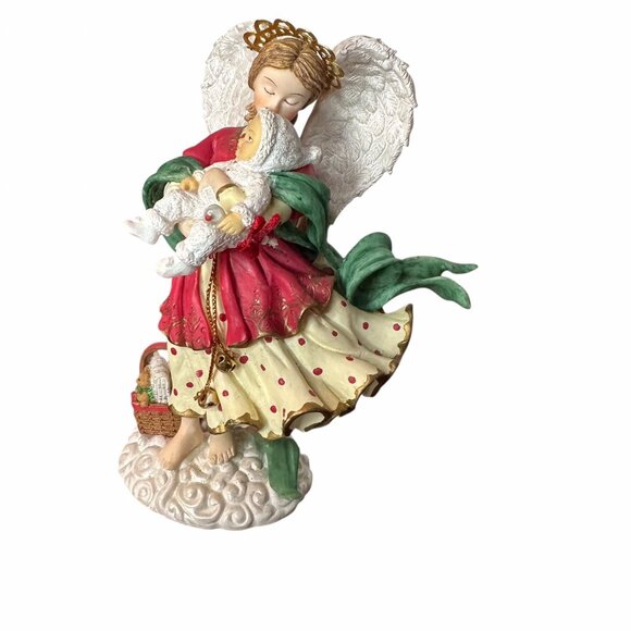 Ashley Angels Beside Me Guardian of Baby’s First Christmas 2001 Figurine - Picture 3 of 13